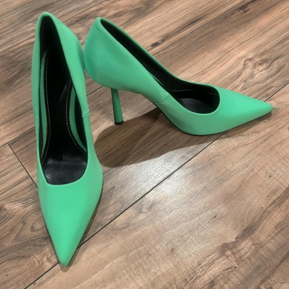 Zara Green Heels